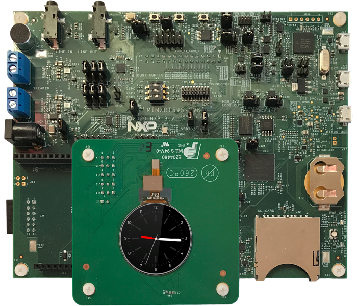 i.MX RT595 VGLite GUIs powered by Embedded Wizard