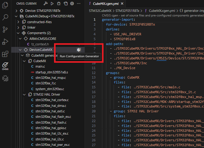 VS Code - CubeMX Integration