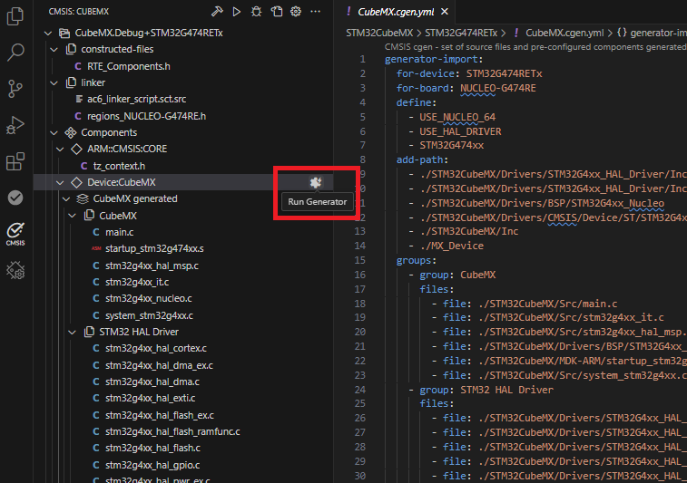 VS Code - CubeMX Integration