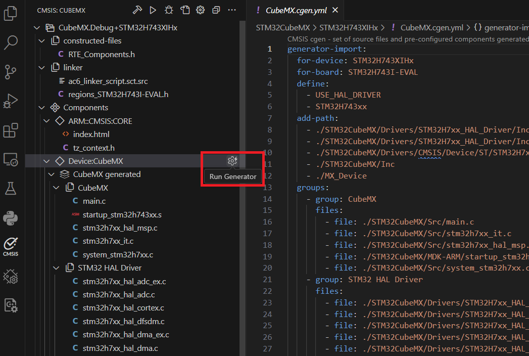 VS Code - CubeMX Integration