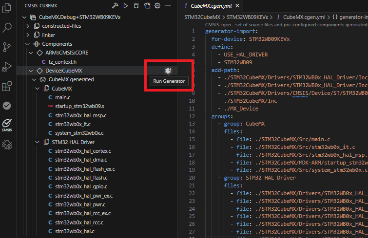 VS Code - CubeMX Integration