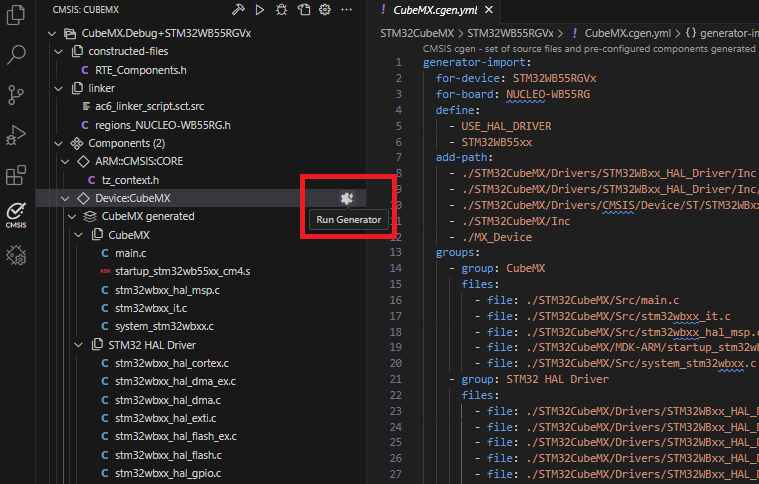 VS Code - CubeMX Integration