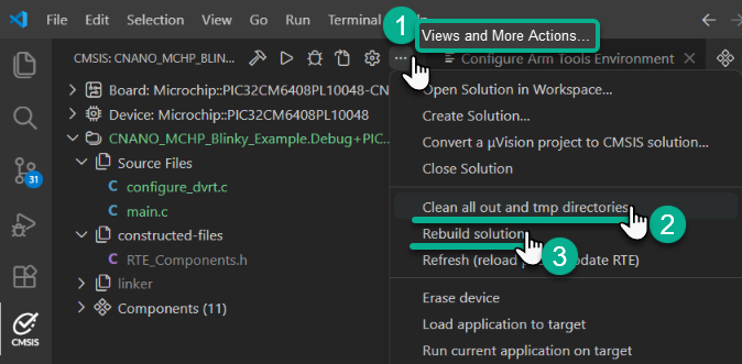 Clean and Rebuild Solution in VS Code